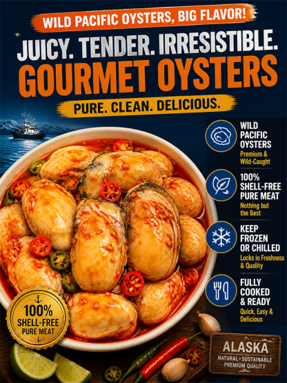 🦪【 TODAY ONLY: Buy 1 Get 1 Free! 】👉 Premium Pacific Northwest Kumamoto Oysters | Zinc & Protein Packed Clean Snack