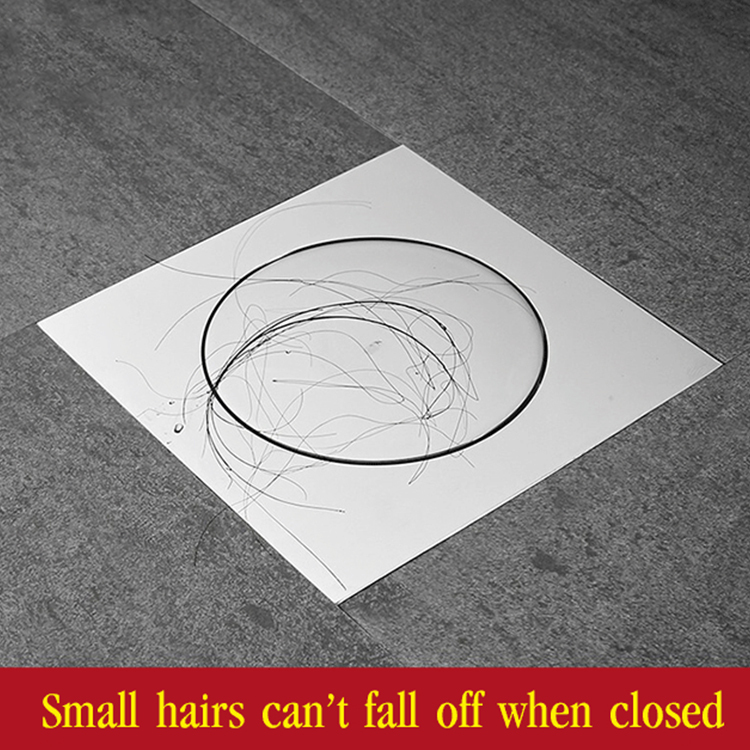 Pedal stainless steel bounce floor drain