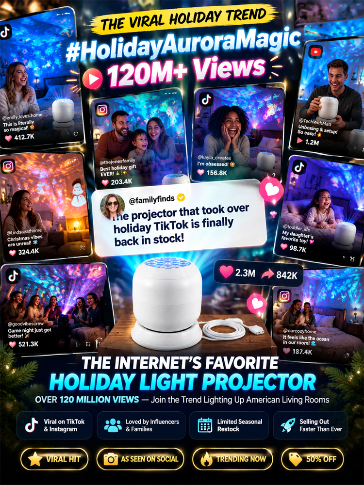 🎄【 TODAY ONLY: Buy 1 Get 1 FREE! 】👉 Magic Christmas Scene Projector Lamp | Instant Festive Holiday Decor