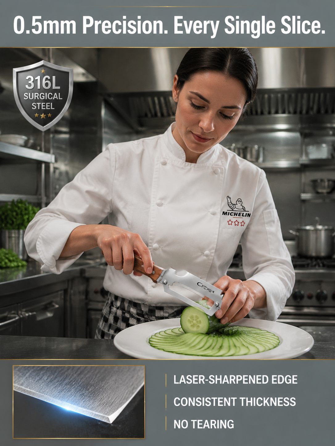 🗡️Endless kitchen magic—multi-function stainless steel peeler & knife for effortless prepping!