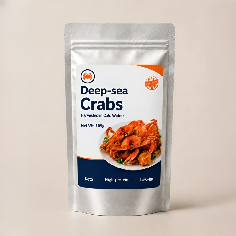 【 TODAY ONLY: Buy 1 Get 1 Free!】🦀👉Low-fat, crispy, ready-to-eat crab meat snacks