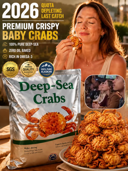 【 TODAY ONLY: Buy 1 Get 1 Free!】🦀【 TODAY ONLY: $8/Large Bag!】👉Low-fat, crispy, ready-to-eat crab meat snacks