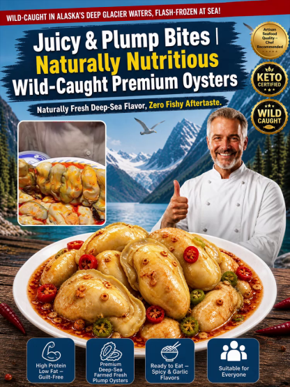 🦪【 TODAY ONLY: Buy 1 Get 1 Free! 】👉 Premium Pacific Northwest Kumamoto Oysters | Zinc & Protein Packed Clean Snack