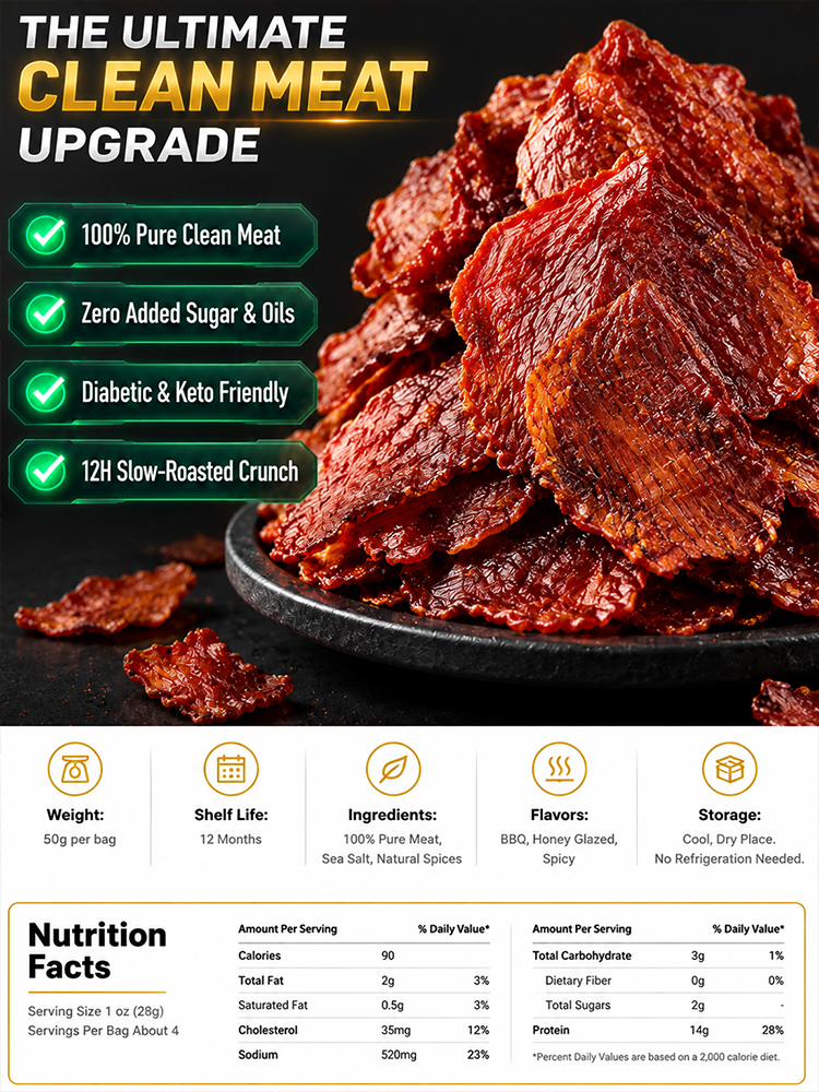 🥩【 TODAY ONLY: Add $7 for 2 extra bags! 】👉 Premium 100% Grass-Fed Crispy Beef Bites | 2-Ingredient High-Protein Snack
