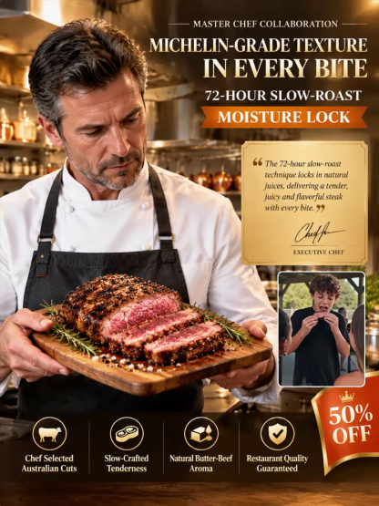 🥩【 TODAY ONLY: Add $7.5 for 1 extra bag!】👉 Premium Whole-Cut Australian Angus Beef | Juicy, Tender & Ready to Eat