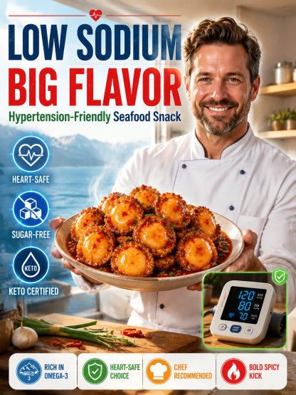 【 TODAY ONLY: Buy 1 Get 1 Free!】🌶️ Wild Alaska Ready to Eat Wild Scallops | High Protein Keto Snack 🐚