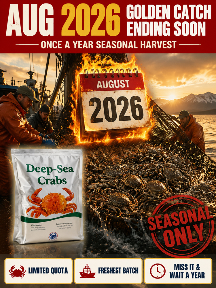 【 TODAY ONLY: Buy 1 Get 1 Free!】🦀【 TODAY ONLY: $8/Large Bag!】👉Low-fat, crispy, ready-to-eat crab meat snacks