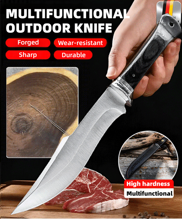 【Engineered in Solingen, Germany】Sold 31,800 units in 3 days Hand forged meat knife cuts meat like tofu