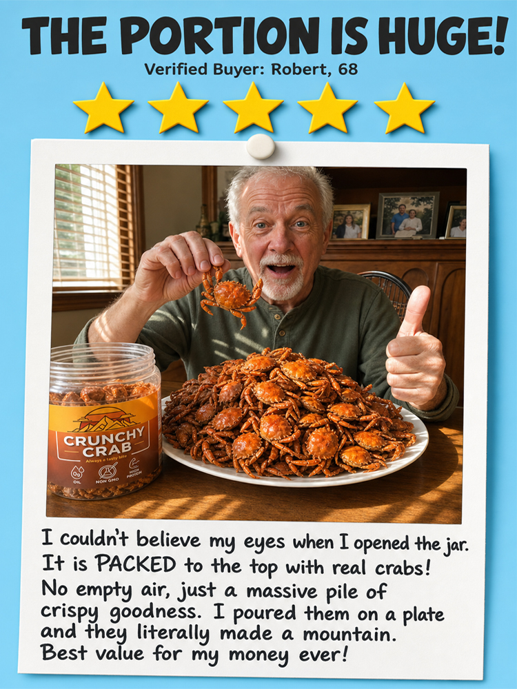 【 Approximately 200 / pack】Freshly Caught Deep-Sea Crab with Plenty of Meat | Spicy Crispy Ready-to-Eat Baby Crabs 🦀