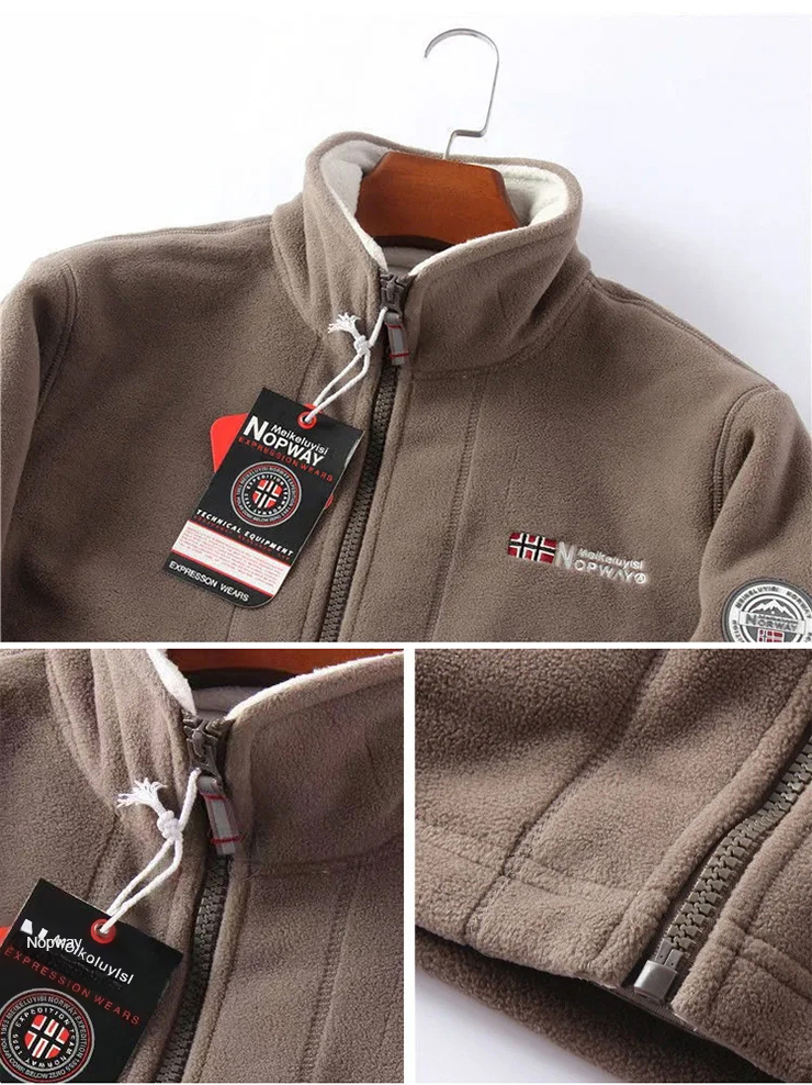 Norwegian premium outdoor brand【Reversible Fleece Jacket】99% cashmere