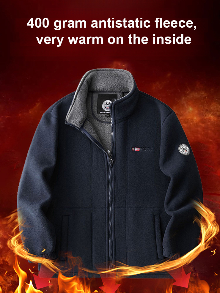 Norwegian premium outdoor brand【Reversible Fleece Jacket】99% cashmere