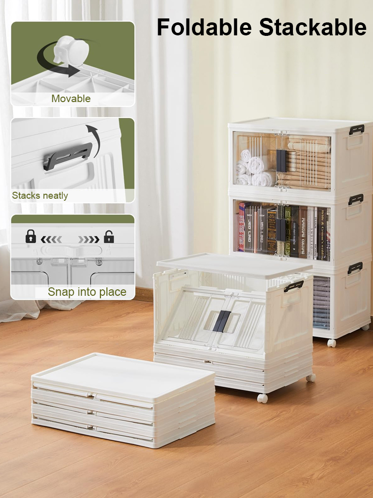 【Tool-Free Setup·Foldable】Storage Cabinet ❤ Thick & Large·Dustproof/Moisture-Resistant/Insect-Proof·Zero Formaldehyde