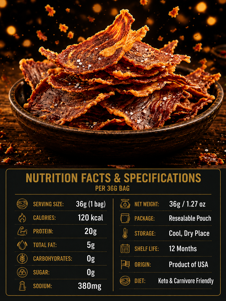 【 TODAY ONLY: $8/Large Bag!】🥩【 TODAY ONLY: Buy 1 Get 1 Free!】👉 Premium 100% Grass-Fed Crispy Beef Bites | 2-Ingredient High-Protein Snack