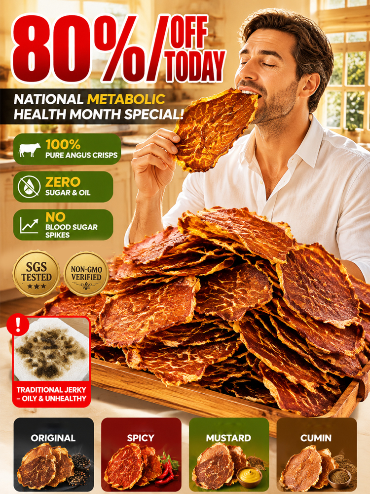 🥩【 TODAY ONLY: Buy 1 Get 1 Free!】👉 Premium 100% Grass-Fed Crispy Beef Bites | 2-Ingredient High-Protein Snack