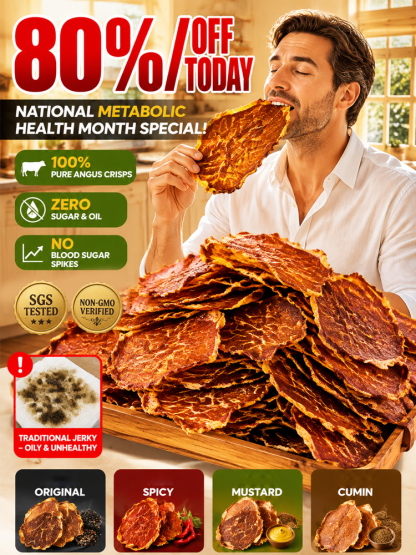 🥩【 TODAY ONLY: Buy 1 Get 1 Free!】👉 Premium 100% Grass-Fed Crispy Beef Bites | 2-Ingredient High-Protein Snack