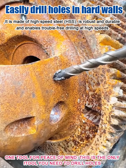 【Full Refund if Not Penetrating】Tungsten Steel Cross Drill Bit Set ❤️ Penetrates Walls/Glass/Ceramics/Stainless Steel in 1 Second