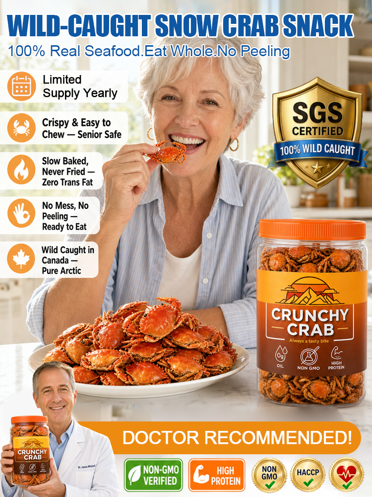 【 Approximately 200 / pack】Freshly Caught Deep-Sea Crab with Plenty of Meat | Spicy Crispy Ready-to-Eat Baby Crabs 🦀
