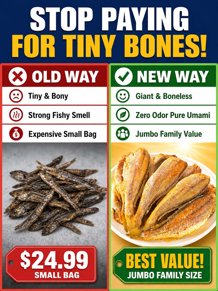 🐟【 TODAY ONLY: Buy 1 Large Bag Get 1 Large Bag Free! 】👉 Ready-to-eat crispy and delicious dried yellow croaker ❤ Non-fried, low-calorie