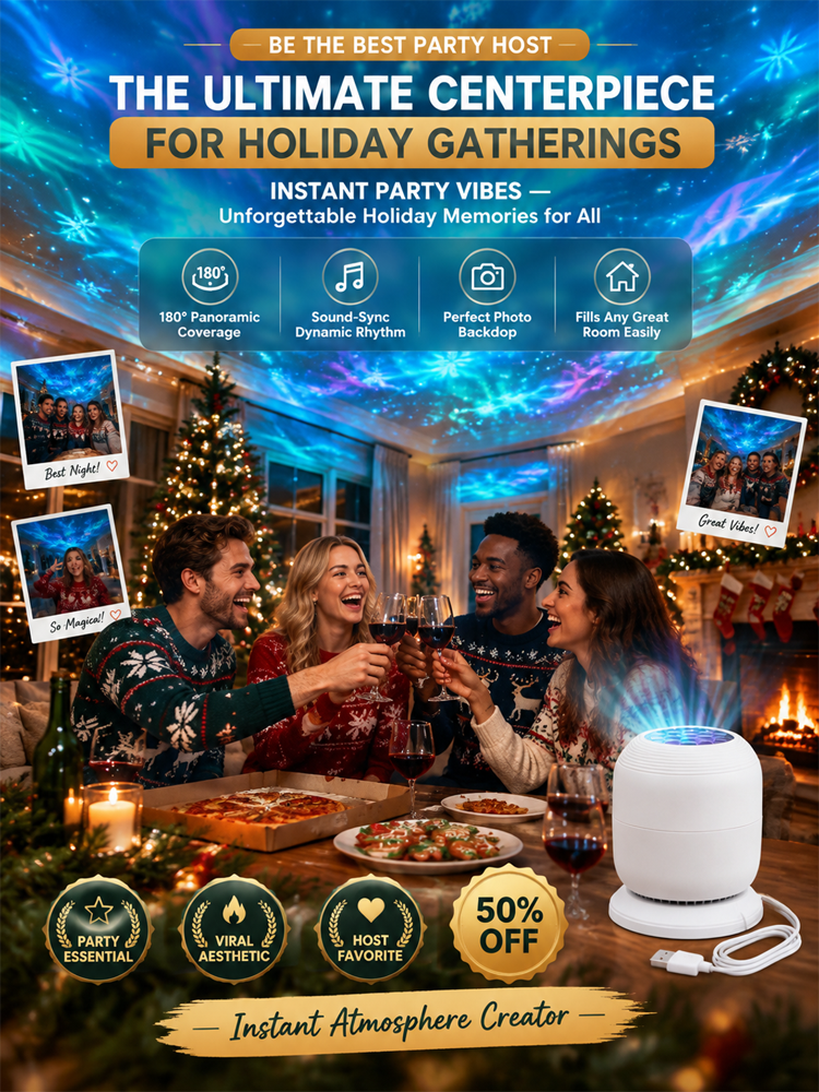 🎄【 TODAY ONLY: Buy 1 Get 1 FREE! 】👉 Magic Christmas Scene Projector Lamp | Instant Festive Holiday Decor
