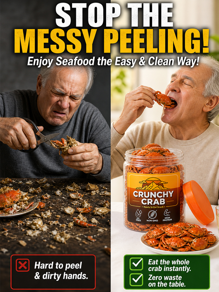 【 Approximately 200 / pack】Freshly Caught Deep-Sea Crab with Plenty of Meat | Spicy Crispy Ready-to-Eat Baby Crabs 🦀