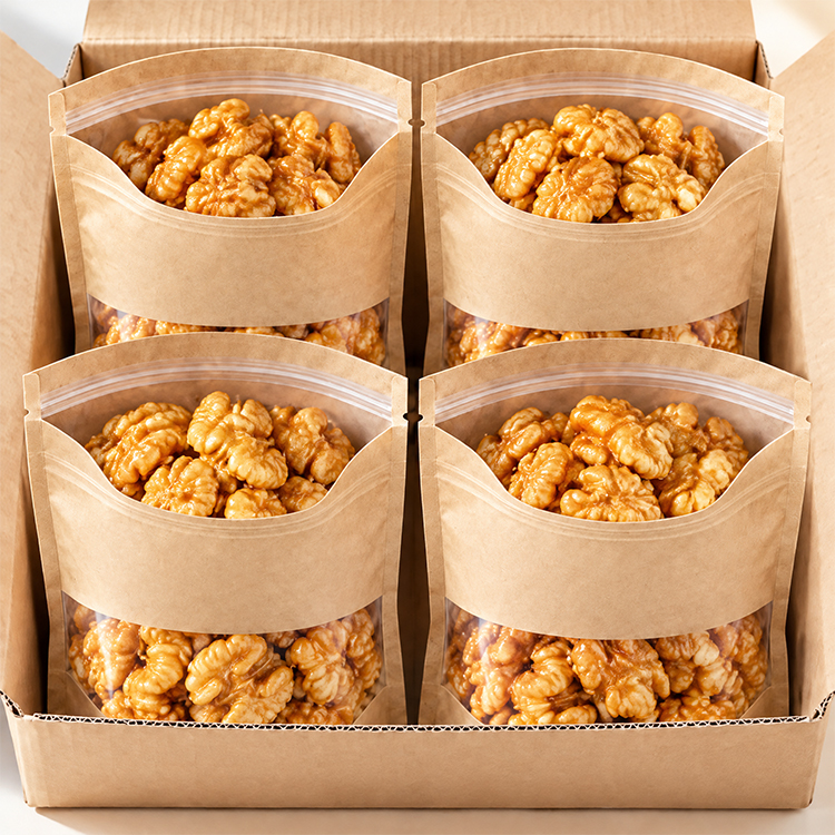 🌰【 TODAY ONLY: Buy 2 Get 2 FREE! 】👉 Premium Honey-Glazed Peeled Walnuts | No Bitter Skin Healthy Snack