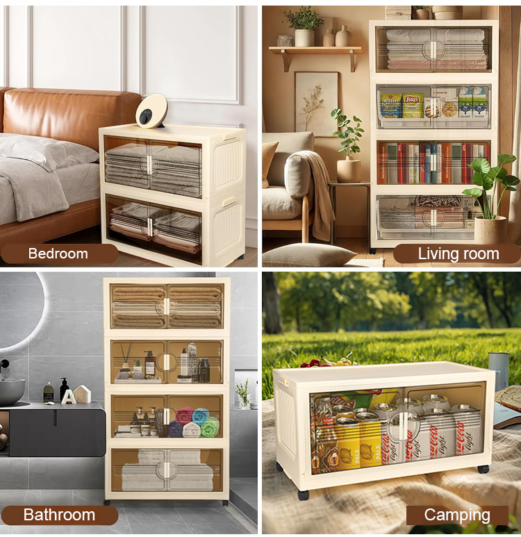 【Tool-Free Setup·Foldable】Storage Cabinet ❤ Thick & Large·Dustproof/Moisture-Resistant/Insect-Proof·Zero Formaldehyde