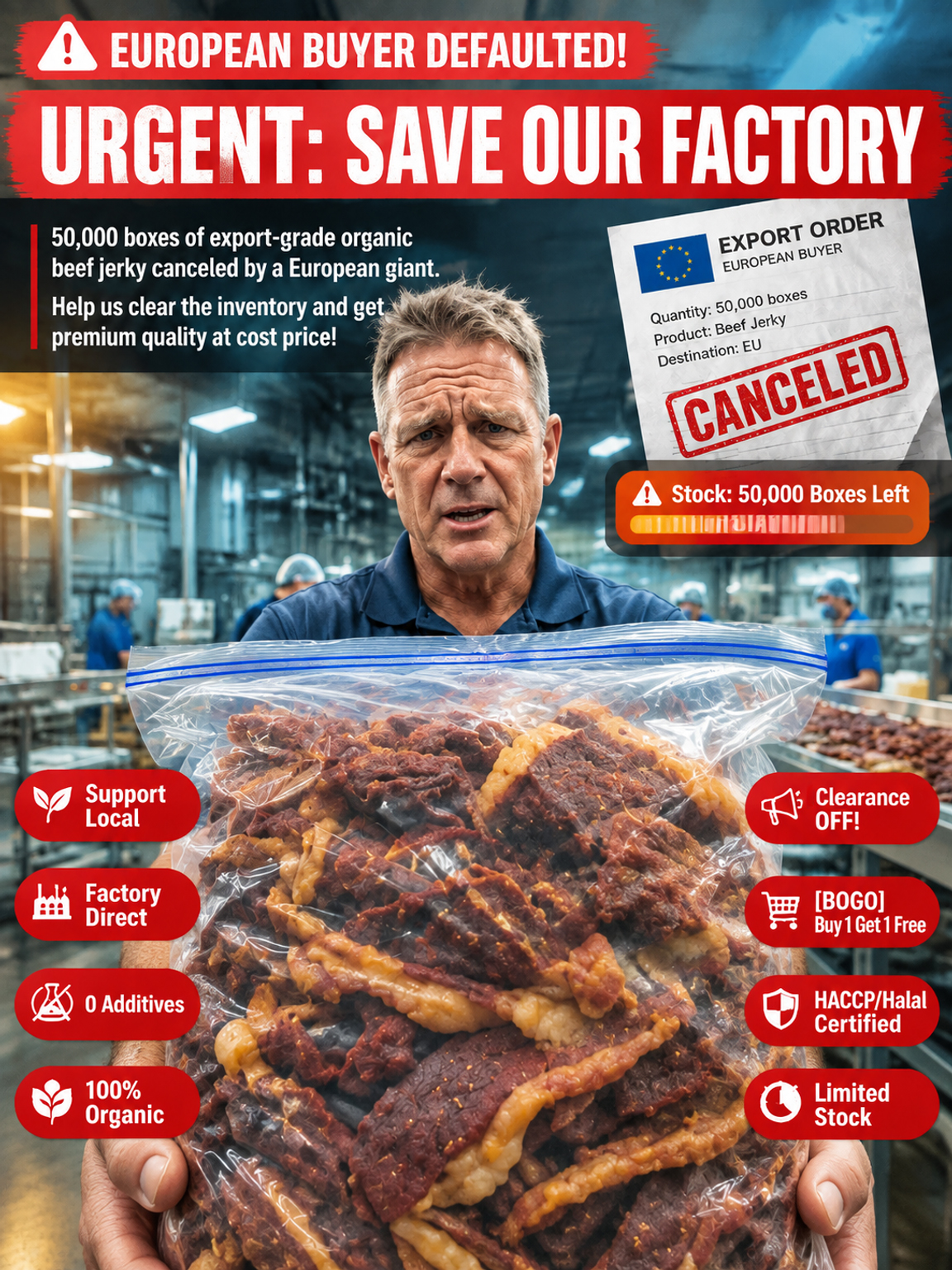 🥩【 TODAY ONLY: Add $7 for 2 extra bags! 】👉 Premium 100% Grass-Fed Crispy Beef Bites | 2-Ingredient High-Protein Snack