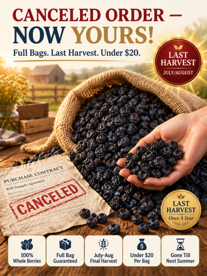 🫐【 TODAY ONLY: Buy 1 Get 1 Free! 】👉 Premium Canadian Wild Dried Blueberries | Zero Sugar Antioxidant Superfood