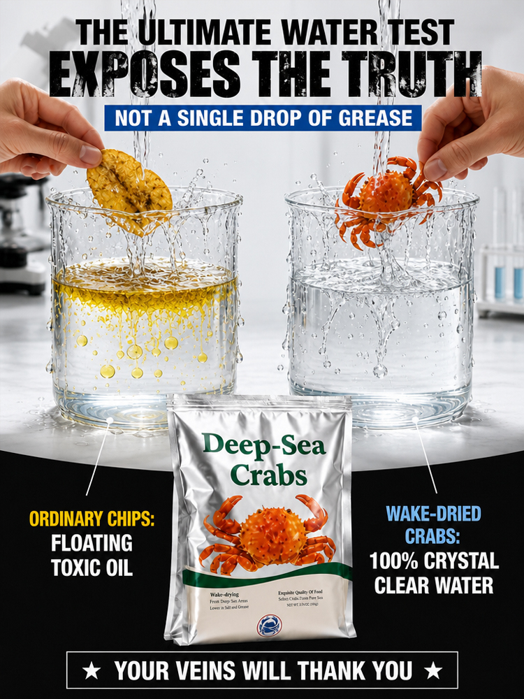 【 TODAY ONLY: Buy 1 Get 1 Free!】🦀【 TODAY ONLY: $8/Large Bag!】👉Low-fat, crispy, ready-to-eat crab meat snacks