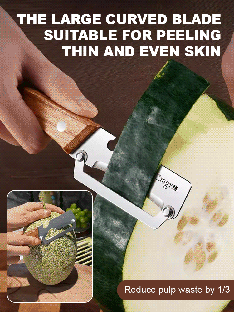 🗡️Endless kitchen magic—multi-function stainless steel peeler & knife for effortless prepping!