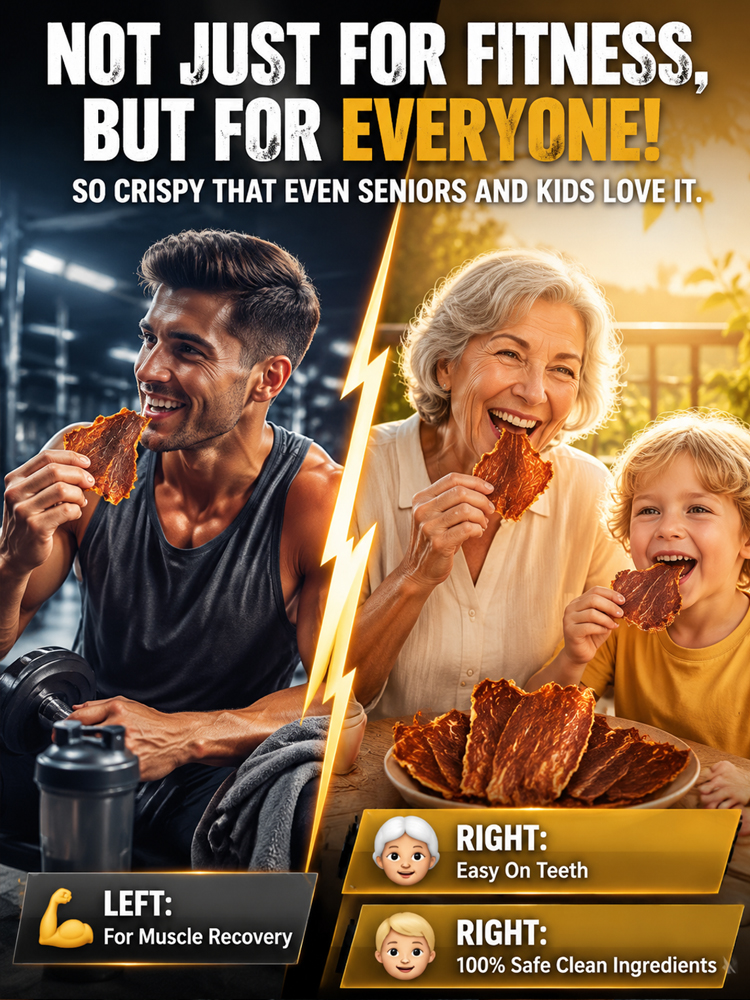 🥩【 TODAY ONLY: Buy 1 Get 1 Free!】👉 Premium 100% Grass-Fed Crispy Beef Bites | 2-Ingredient High-Protein Snack