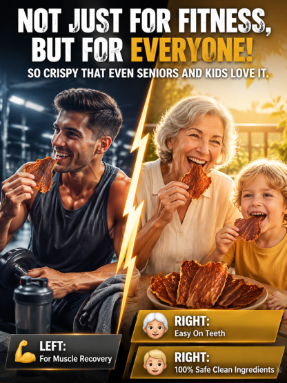 🥩【 TODAY ONLY: Buy 1 Get 1 Free!】👉 Premium 100% Grass-Fed Crispy Beef Bites | 2-Ingredient High-Protein Snack