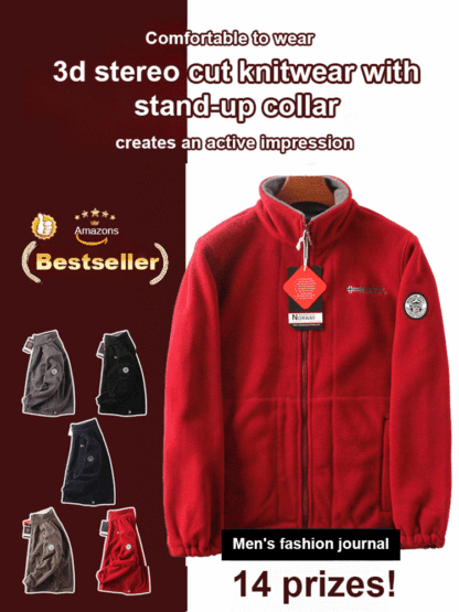 Norwegian premium outdoor brand【Reversible Fleece Jacket】99% cashmere