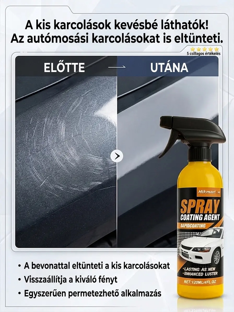 Régi autóból új autó - Amerikai importált autóbevonat spray