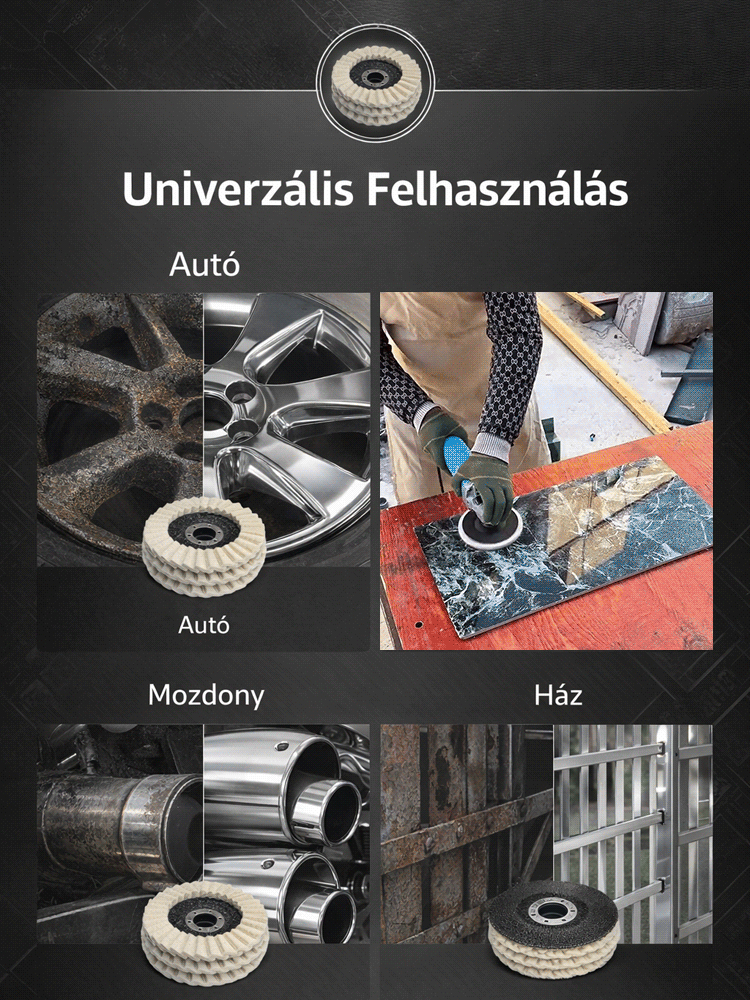 Profi Lamellás Csiszolókorong Autóhoz és Fémhez – Nano-Zirkónium Technológia | Karcolás- és Égésmentes Polírozás