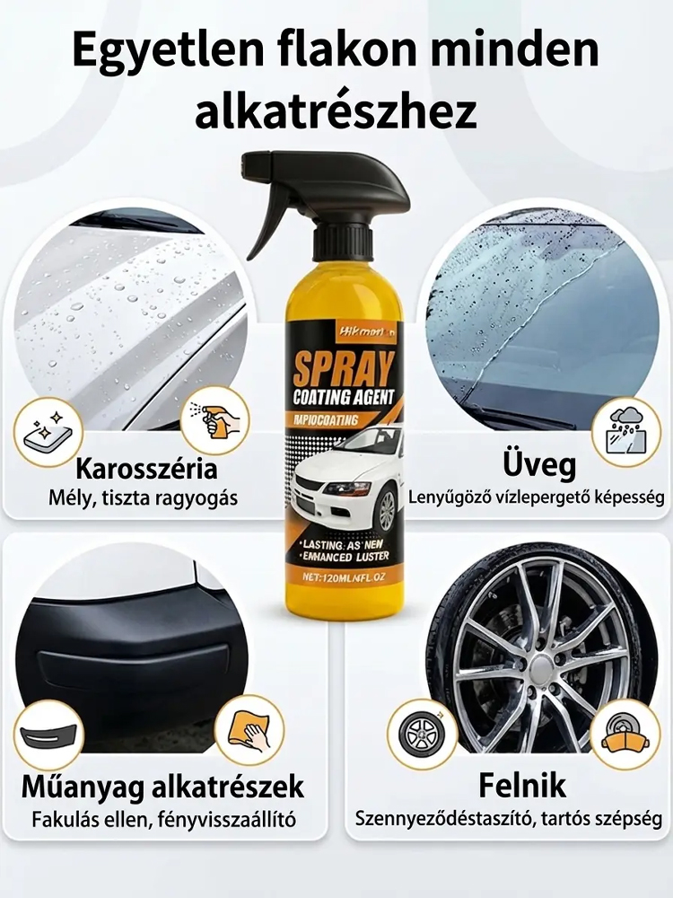 Régi autóból új autó - Amerikai importált autóbevonat spray