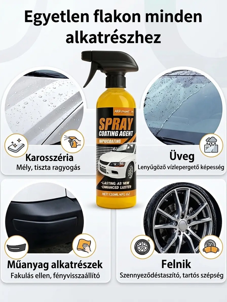 Régi autóból új autó - Amerikai importált autóbevonat spray