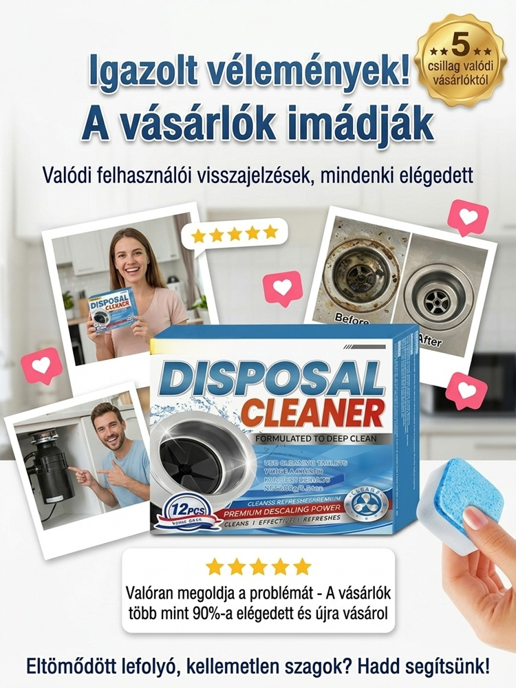  [Szag és szennyeződés eltávolítása] Mosógép mélytisztító tabletta