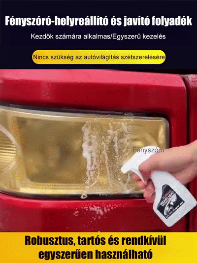 Autólámpa karbantartó készlet: "Ragyogóbb, mint új korában"
