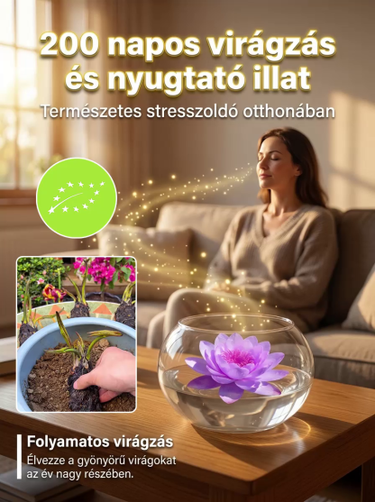 【Vízben él】Fagyálló, hőálló, többszirmú nagyvirágú tavirózsa