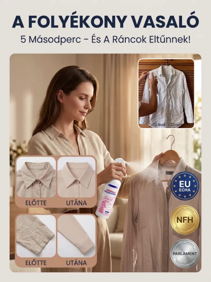 [30 másodperces gyors ránctalanítás] Ruharánc-eltávolító spray