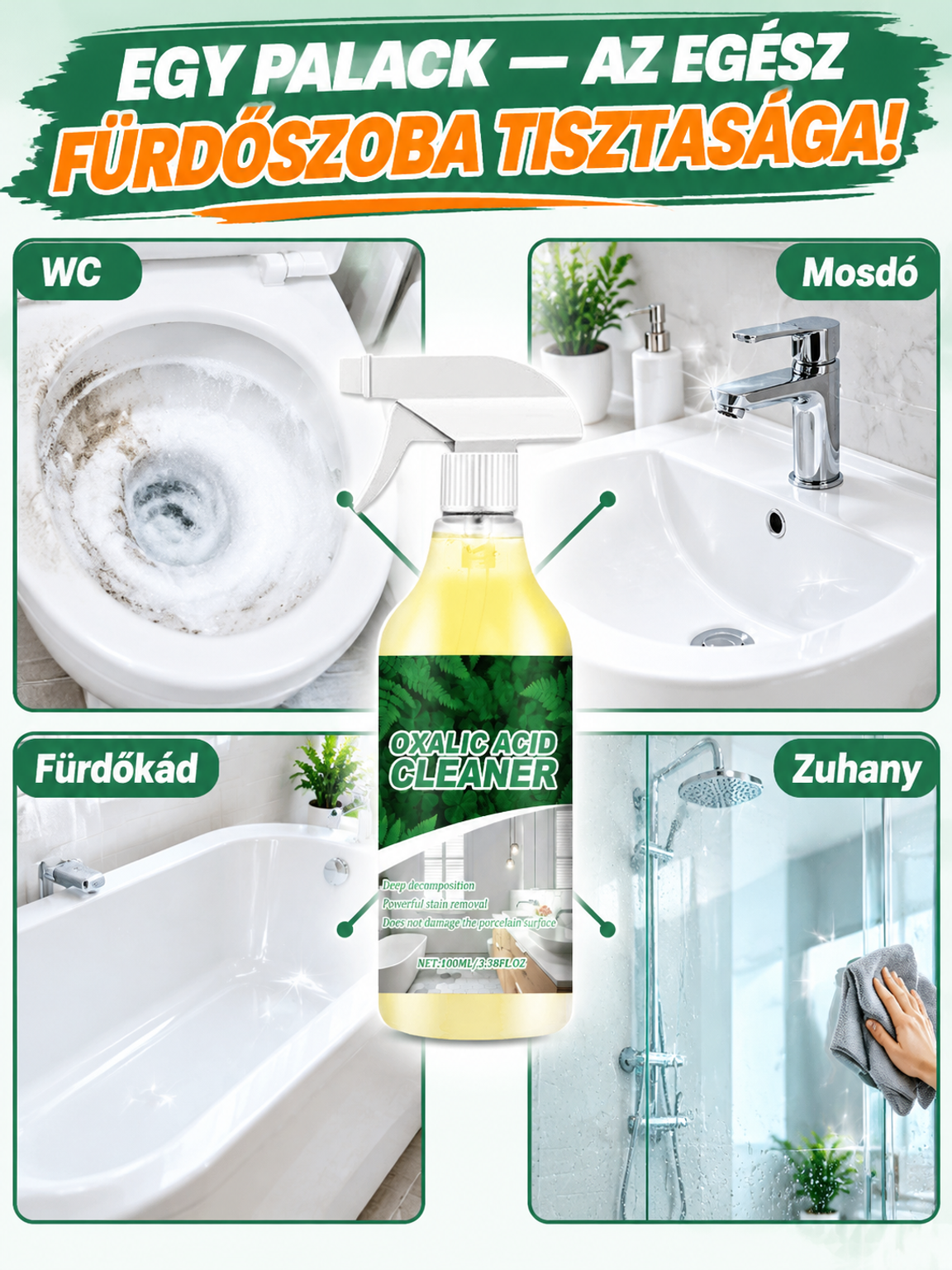 📦 🇩🇪 Német Vízkőoldó: Súrolás Nélkül! (70% OFF)