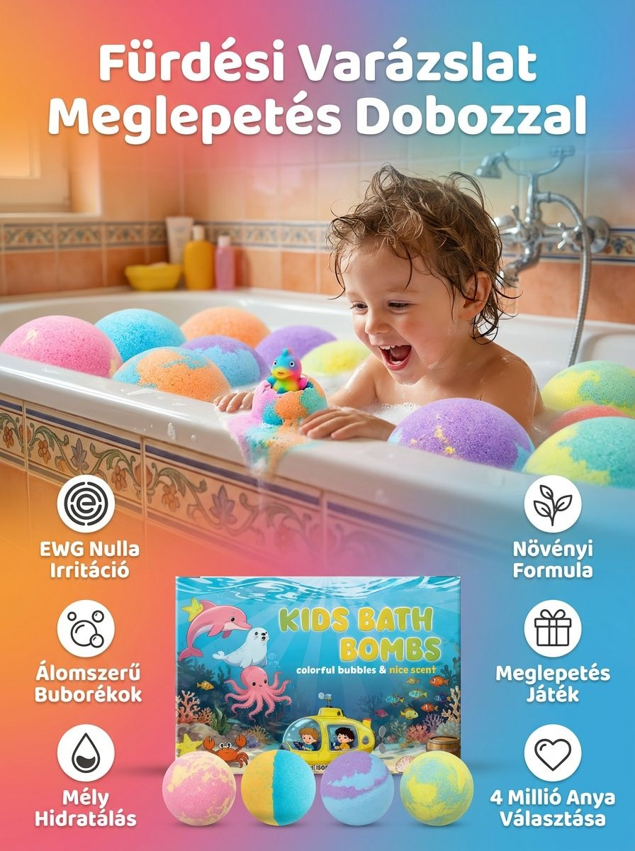 [Összetevők biztonságosak] Gyermek fürdőgolyó vakdoboz