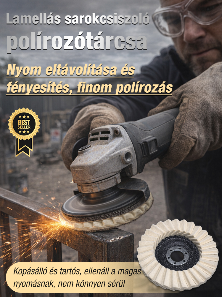 Profi Lamellás Csiszolókorong Autóhoz és Fémhez – Nano-Zirkónium Technológia | Karcolás- és Égésmentes Polírozás