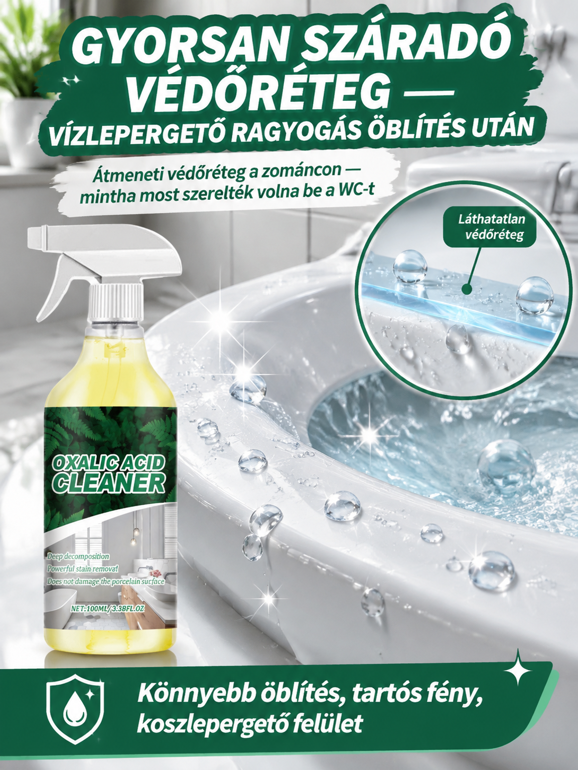 📦 🇩🇪 Német Vízkőoldó: Súrolás Nélkül! (70% OFF)