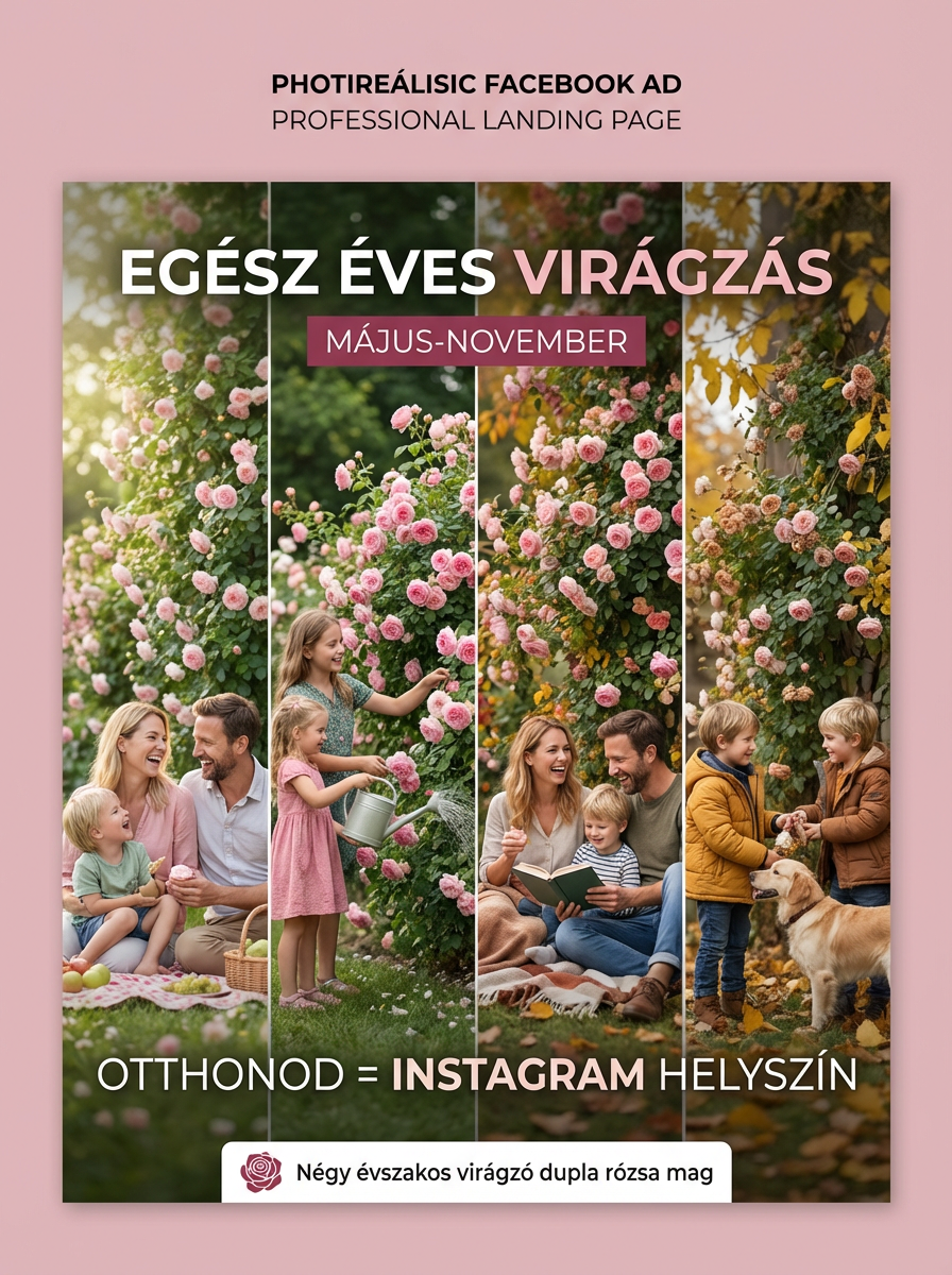 【Négyszezonos virágzás】Teltvirágú rózsamagok