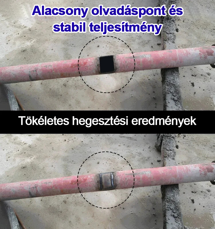 Univerzális alacsony hőmérsékletű olvadó rozsdamentes acél hegesztő elektróda