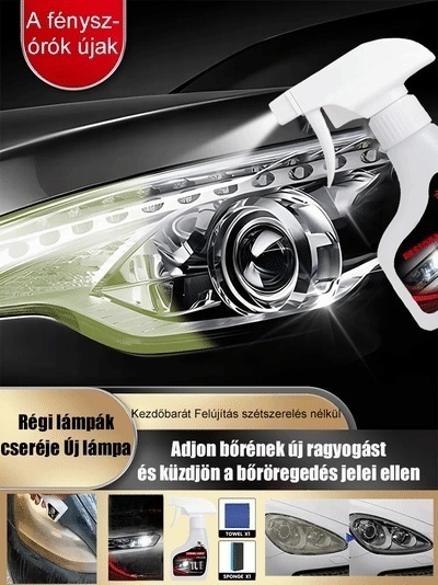 Autólámpa karbantartó készlet: "Ragyogóbb, mint új korában"