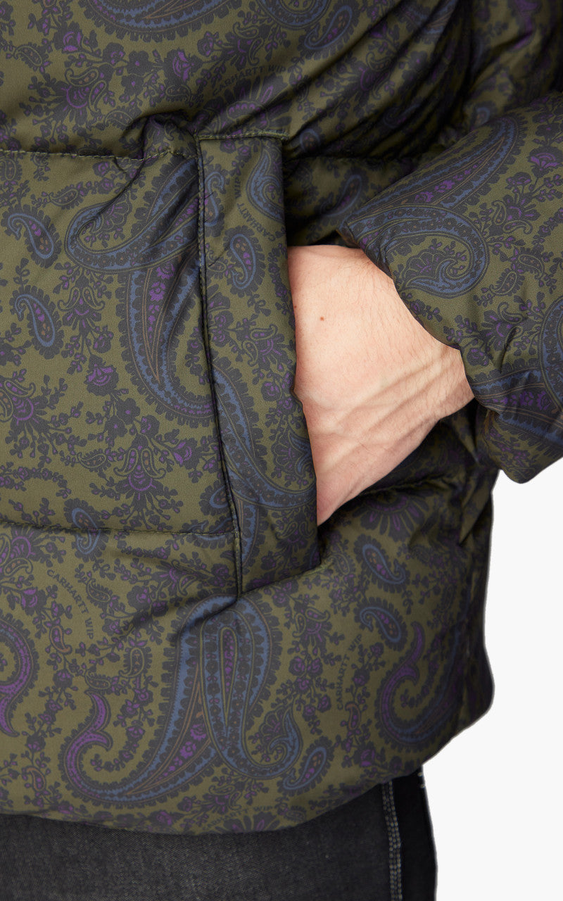 WIP Springfield Jacket Paisley Print Plant/Black