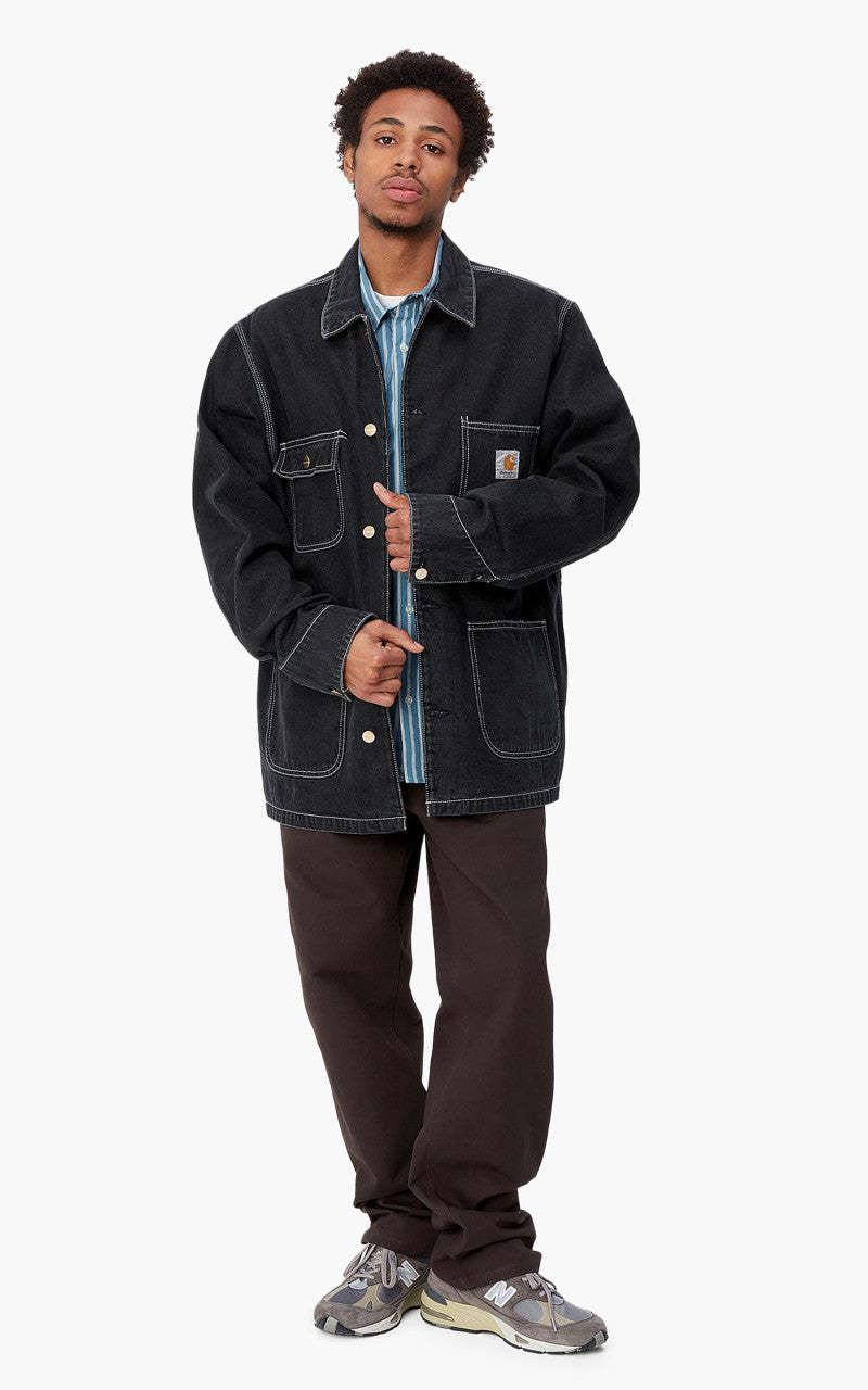 WIP OG Chore Coat Norco Denim Black Stone Washed